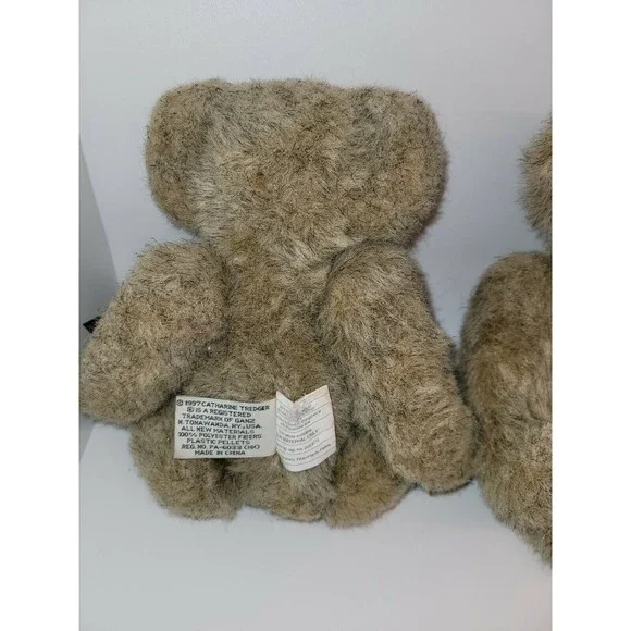 Cottage Collectible Artist Designed Plush Poseable Dennis  & Dorothy Ganz Bears - Picture 4 of 12